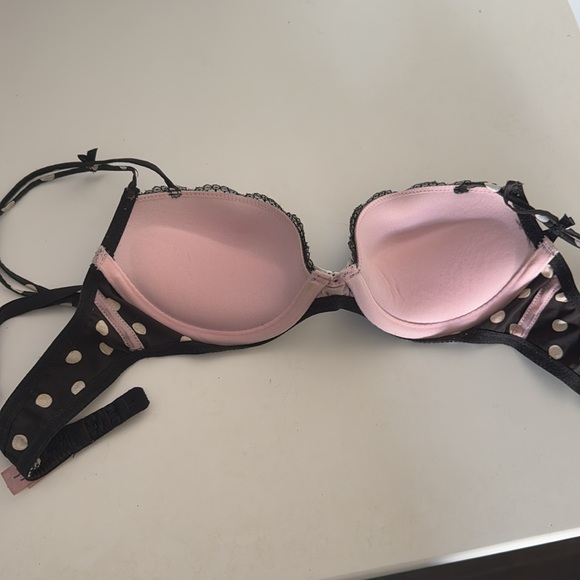 Black polka dot bra - Picture 2 of 3